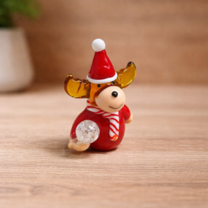 alt=glass-figurine-moose-santa