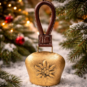 Metal Cow Bell gold 4.3inch