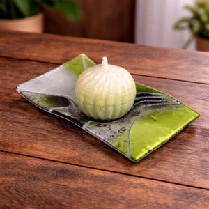 Curved Candle Holder Verde Epoche