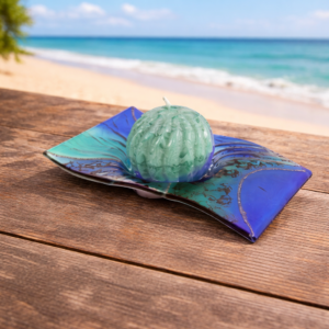 Curved Candle Holder Blue Dream