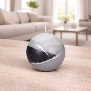 Ball Candle Silver Line