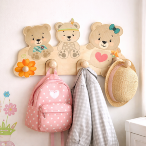 Kids Coat Rack Teddy Bears