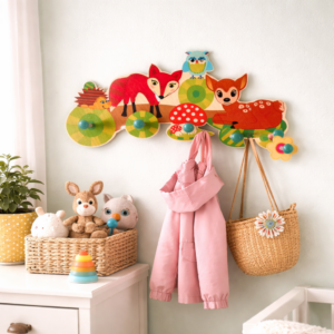 Kids Coat Rack Forest Animals