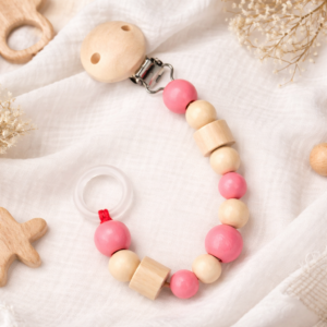 Pacifier Chain Clip light pink