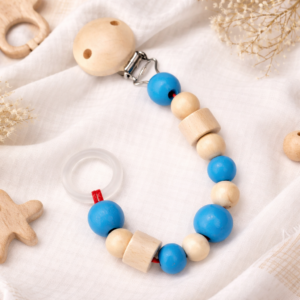 Pacifier Chain Clip light blue
