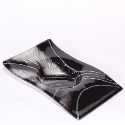 Curved Candle Holder Silver Line - Image 2