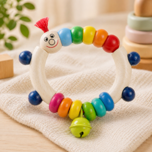 Wooden Clutching Toy Worm Theo