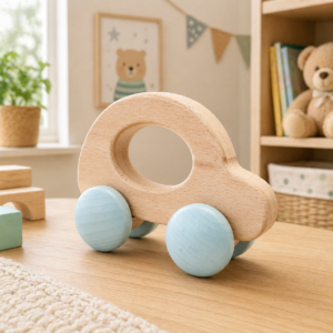 Wooden Rolling Toy Car