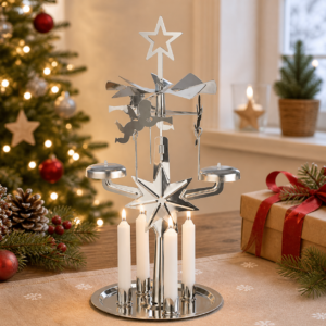 Metal Angel Bell Pyramid silver