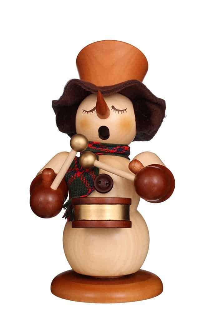 Incense Smoker Snowman with Drum - Image 2