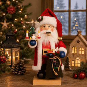 Incense Smoker Santa with Christmas Pyramid
