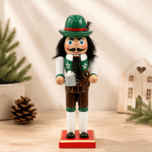 Traditional Bavarian Wooden Nutcracker