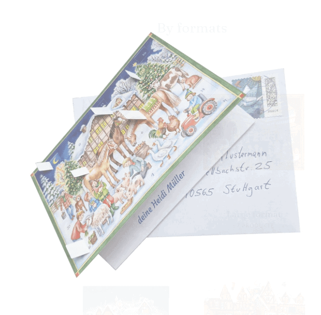 Advent Calendar Greeting Card Christmas with the Animals - Image 3