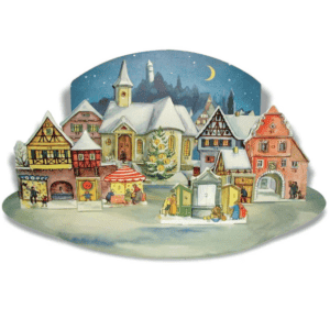 Advent Calendar Small Town in the Moonlight