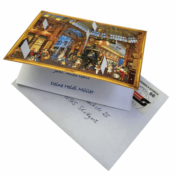 Advent Calendar Greeting Card Christmas Shopping - Image 2