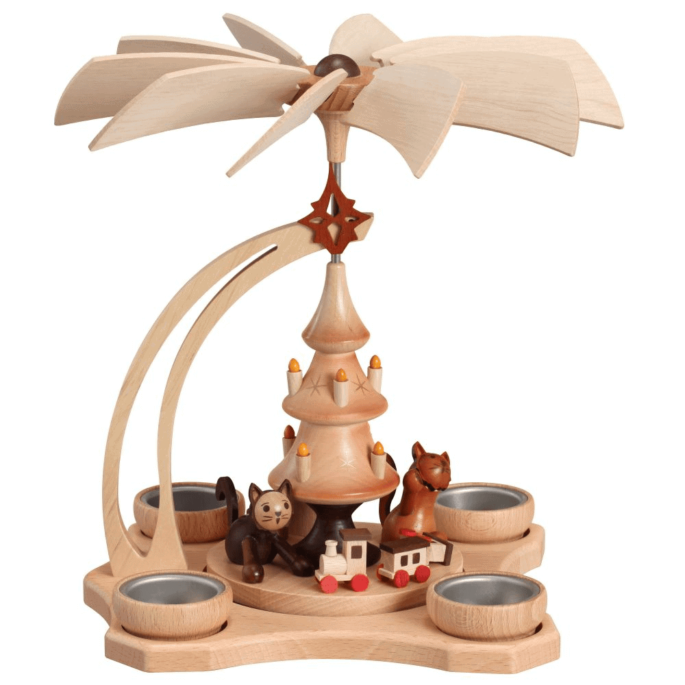Zeidler Christmas Pyramid Cats - Image 2