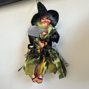 Decorative Kitchen Witch Xenia green