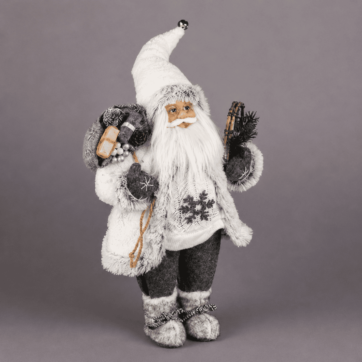 Nordic Snowshoe Santa Figurine