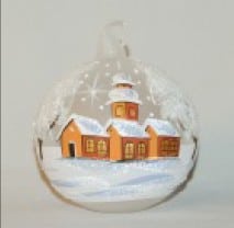 Christmas Bauble white