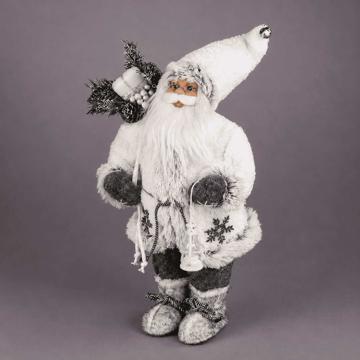 Nordic Lantern Santa Figurine
