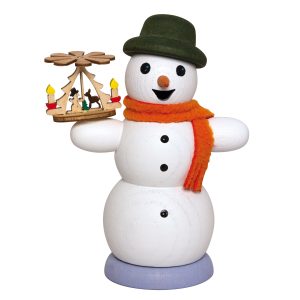 Incense Smoker Snowman Christmas Pyramid