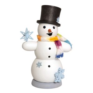 Incense Smoker Snowman with Snowstars